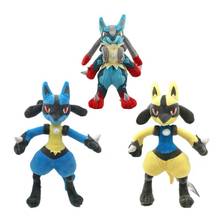 Pokemon Plush Stuffed Animal Toy 3 style Heterochromia Lucario Riolu Evolution Edition Plush Doll for Children Gif 2024 - buy cheap