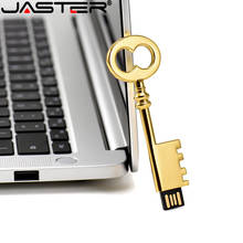 USB JASTER 2,0 Flash Drive 128GB llave metálica Pen Drive 64GB Pendrive 32GB de memoria 16GB 8GB regalo de fotografía de almacenamiento externo 2024 - compra barato