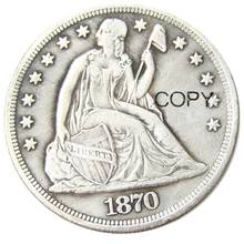 1870 lugares moeda banhada a prata liberdade cópia 2024 - compre barato
