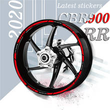 Novo produto de promoção: adesivos para rodas dianteiras e traseiras de motocicletas, decalques refletores para rodas de motocicleta para honda cbr900rr/cbr900rr 2024 - compre barato