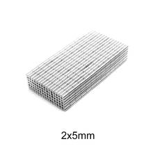 100~2000pcs 2x5 mm Powerful Magnets Disc 2mm x 5mm Permanent Small Round Magnet 2x5mm Thin Neodymium Magnet Strong 2*5 mm 2024 - buy cheap