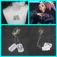 KDA K/DA Akali Cosplay Necklace Costume Accessories Cosplay Props Woman Jewelry Fans Gifts 2024 - buy cheap