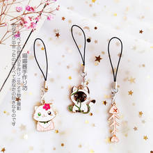 Cute Japanese Cat Smart Phone Strap Lanyards for IPhone/Samsung/Xiaomi/Huawei Mobile Phone Strap Key Hang Rope Phone Charm Decor 2024 - buy cheap