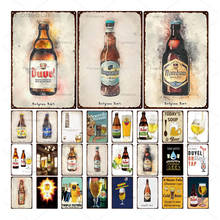 Belgian Beers Tin Signs Metal Plate Pub Decoration Vintage Wall Art Beer Wine Iron Painting Home Decor Metal Sign 20x30cm 2024 - buy cheap