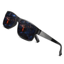 Мужские солнцезащ. Очки в оправе AOFLY, черные солнцезащитные очки в оправе из TR90 с поляризованными линзами со степенью защиты уф400, подходящими для вождения, AF8102, лето 2019 2024 - купить недорого