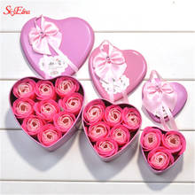 Ароматизированная Роза, креативный градиент, имитация розы, мыло, цветок розы для свадьбы для женщин, мыло для ванны, подарок на день Святого Валентина 5z 2024 - купить недорого