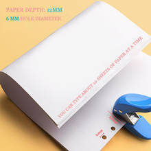 Perforadora de un solo orificio, Mini Manual, redondo, papelería, encuadernación, archivo de papel A4 vacío, hoja suelta multifunción 2024 - compra barato