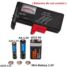 Testador digital de capacidade de bateria bt168, verificador lcd para 9v 1.5v aa aaa botão, célula, testador universal, dropshipping 2024 - compre barato