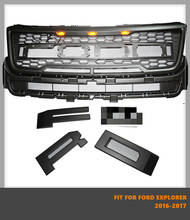 Good Quality ABS Front Middle Grill Racing Grills With LED Lights Fit For Ford Explorer 2016-2017 2024 - buy cheap