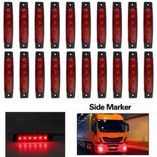 20 piezas coche luces LED 24V 6 SMD LED para automóvil del camión del autobús del coche camión indicador lateral indicador Led bajo luz del remolque trasero lámpara lateral 2024 - compra barato