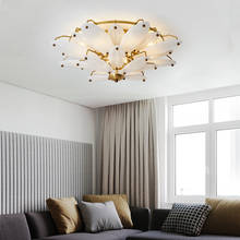 Nordic living room lamp modern atmosphere bedroom lamp dining room chandelier light luxury magic bean crystal molecular lamps 2024 - buy cheap