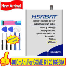 Top Brand 100% New 4000mAh GM01A Battery for GOME K1 2016G68A Batteries + free gfit 2024 - buy cheap