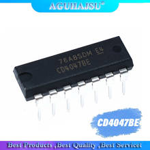 Oscilador de múltiplas frequências cd4047be, oscilador de lógica dip14 cd4047 dip com 10 peças 2024 - compre barato