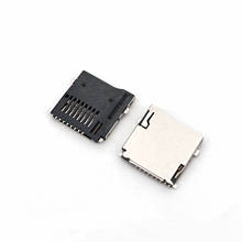 Conector de cartão memória 50 peças, push/push tf cartão micro sd de solda pcb smt 2024 - compre barato