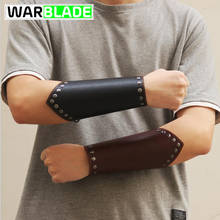 Warblade-suporte de braço para homens e mulheres, esportivo, couro sintético, aquecedores, luva com renda, braço largo, armadura protetora, 1 peça 2024 - compre barato