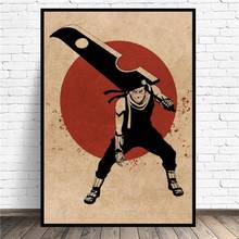 Arte do anime zabuza momochi, poster moderno para parede, decoração da sala de estar 2024 - compre barato