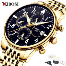 2021 NIBOSI Mens Watches Waterproof Quartz Business Male Clock Top Brand Luxury Casual Chronograph Men Watch Relogio Masculino 2024 - buy cheap