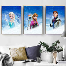 Princesa anna elsa 5d faça você mesmo pintura de diamante completo diamante bordado animal decoração do quarto das crianças kit de ponto de cruz 2024 - compre barato