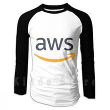 Худи с логотипом Aws, веб-услуги с длинным рукавом, api Cloud Nerd Geek, хакер, Tech 2024 - купить недорого
