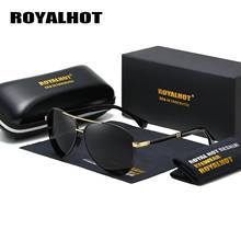 Gafas de sol con montura ovalada y polarizada para hombres y mujeres RoyalHot gafas de sol para conducir gafas de sol para hombres Oculos masculino 900224 2024 - compra barato