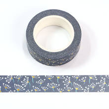 1PC 15mm*10M Happy Easter's Day Foil Dandelion Decorative Washi Tape Scrapbooking Masking Tape Stationery office supplies 2024 - buy cheap