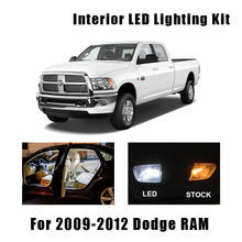Kit de lâmpadas led canbus para interior do carro, 7 lâmpadas brancas, luz de leitura, para dodge ram 2009, 2010, 2011, 2012, luz de teto, sem erro 2024 - compre barato
