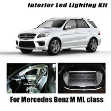 21 шт. светодиодная интерьерная с Canbus светильник набор для Mercedes Benz ML класса W164 ML320 ML350 ML420 ML450 ML500 ML63(2006-2011)AMG лампы 2024 - купить недорого