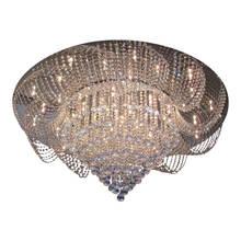 Lámpara de cristal de estilo europeo para sala de estar, luz de lujo de gama alta, redonda, para comedor, dormitorio y entrada 2024 - compra barato