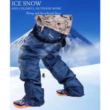 -30 Warm Cowboy Men's Snow Pants Ski Strap Waterproof Snowboarding Trousers Winter Outdoor Sports Wear Belt Skiing Bibs For Male 2024 - buy cheap