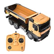 HUINA 1/14 1573 10CH RC грузовик сплав RC самосвал Инженерная Строительная модель игрушечный автомобиль игрушка подарок для мальчиков 2024 - купить недорого