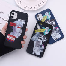 Funda de neón transparente para móvil, carcasa de arte callejero para iPhone 12, 13 Mini, 11 Pro, X, XS, XR, 7, 8, 7Plus, 8Plus 2024 - compra barato