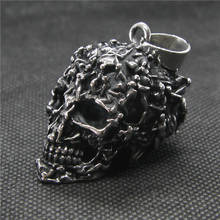 Colgante de calavera de demonio para hombre, colgante de acero inoxidable 316L a la moda, 2020 2024 - compra barato