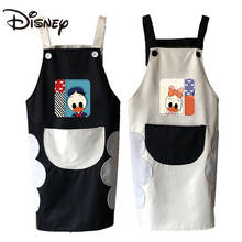 Disney-delantal del pato Donald para el hogar, accesorio impermeable y a prueba de aceite, cocina japonesa, bonito 2024 - compra barato