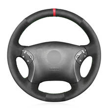DIY Hand-sewn Black Suede Car Steering Wheel Cover for Mercedes Benz W203 C-Class 2001 2002 2003 2004 2005 2006 2007 Accessories 2024 - buy cheap
