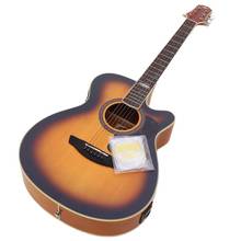 Guitarra Eléctrica acústica con sintonizador EQ, 40 pulgadas, 6 cuerdas, color tostado 2024 - compra barato