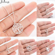 Jisensp Exquisite Life Tree Pendant Necklace Vintage Plant Choker Necklace Fashion Jewelry for Women Men Birthday Gift 2020 2024 - buy cheap