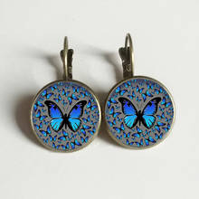 Earrings Papillon Art Photo cabochon glass earrings 2024 - buy cheap