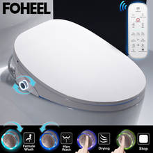 FOHEEL-tapa inteligente para asiento de inodoro, tapa de baño con pantalla HD LED, para bidé electrónico, wc 2024 - compra barato