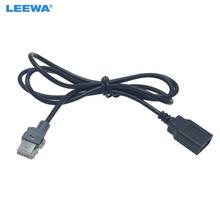 LEEWA-Conector adaptador de Radio CD a USB para coche, Cable de datos estándar original, 10X, para Peugeot 307, 408, Citroen C4, C5, #6157 2024 - compra barato