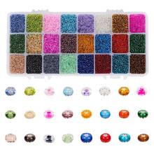 2mm Glass Seed Beads Belt box set charm seedbeads Rondelle Spacer Beads For DIY Bracelet Necklace Jewelry Making 2024 - buy cheap