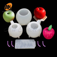 3D Apple Shape Silicone Cake Mold DIY Fruit Chocolate Mousse Mold Candy Chocolate Mousse Decoration Baking Cake Tool 2024 - buy cheap