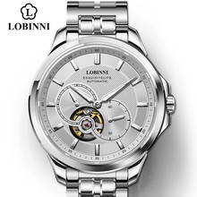 Japan MIYOTA Luxury Brand LOBINNI Automatic Mechanical Men's Waterproof Steel Wristwatches Fashion Design Male Watches 2024 - buy cheap