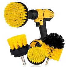 3Pcs/Set Electric Scrubber Brush Drill Brush Kit Round Cleaner Cleaning Brush For Carpet Glass Car Tires Nylon Brushes 2/3.5/4'' 2024 - buy cheap