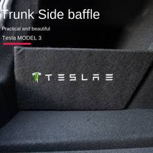Deflector de maletero para Tesla modelo 3 2021, accesorios, piezas de partición de maletero, caja trasera de coche, deflector de almacenamiento, modelo tres 2024 - compra barato