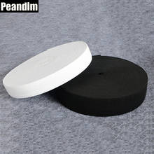 PEANDIM 2.0 cm Width 20meters Black White Garment Sewing Accessories Elastic Webbing Band Sewing Elastic 2024 - buy cheap