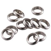 Anillos espaciadores de cuentas de acero inoxidable 100, 4mm, 6mm, 7mm, 8mm, para fabricación de joyería, pulsera, collar, 304 Uds. 2024 - compra barato