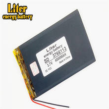 Size 3766113 3.7V 4000mah Lithium Tablet polymer battery with Protection Board For 7 inch  PC 2024 - buy cheap