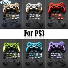 Wireless Game Controller Chrome Hard Case Gamepad Protective Shell Cover Full Set With Buttons Analog Stick For Sony for PS3 2024 - buy cheap