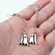 Gothic Tassel Earrings For Women Witchcraft Ghost Earring Silver Color Wizard Magic Halloween Dangle Goth Jewelry VGE117 2024 - buy cheap