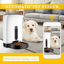 Alimentador automático inteligente para mascotas, dispensador de comida para perros y gatos, controlado por Iphone, Android u otros dispositivos inteligentes 2024 - compra barato